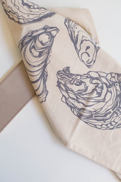 Organic Oyster Tea Towel | Grey