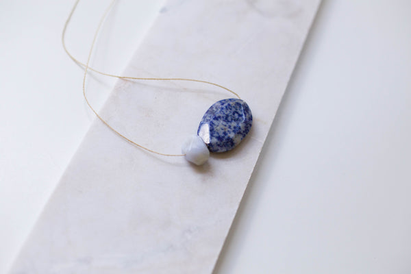 Slip Necklace | Blue Aventurine