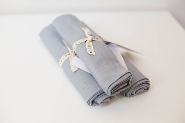 Linen Tea Towel | Light Blue