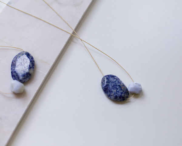 Slip Necklace | Blue Aventurine