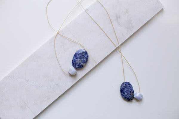 Slip Necklace | Blue Aventurine